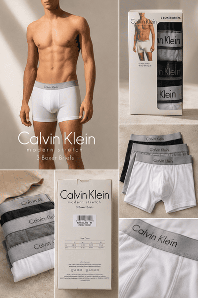 Calvin Klein Modern Stretch Boxer Briefs 3-Pack - Εικόνα 5