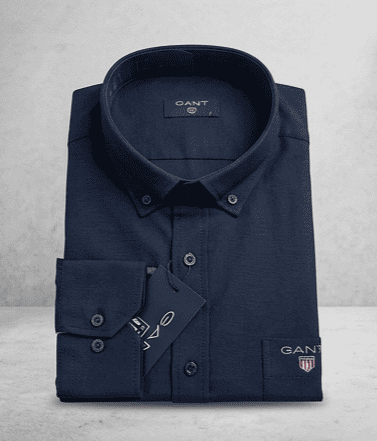 Ανδρικό Πουκάμισο GANT Oxford Button-Down – Κλασική Γραμμή, Μακρυμάνικο - Εικόνα 3