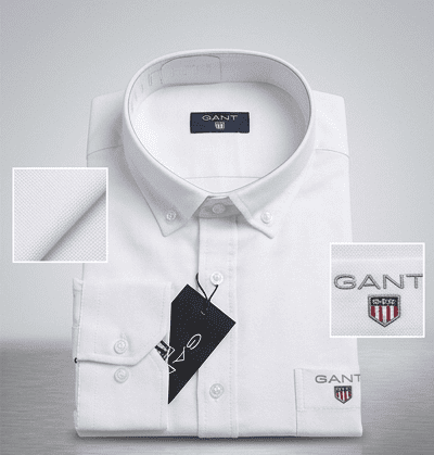 Ανδρικό Πουκάμισο GANT Oxford Button-Down – Κλασική Γραμμή, Μακρυμάνικο - Εικόνα 5