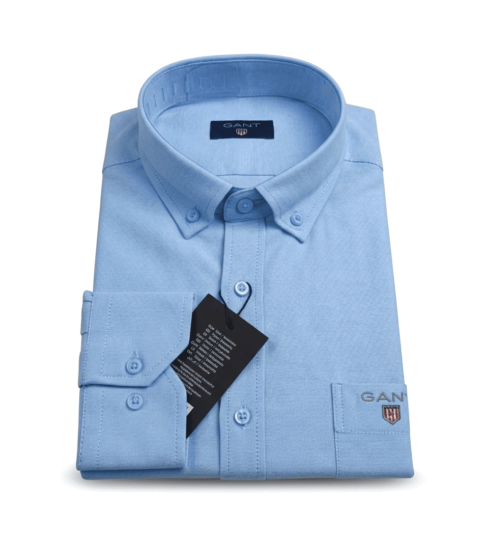 Ανδρικό Πουκάμισο GANT Oxford Button-Down – Κλασική Γραμμή, Μακρυμάνικο - Εικόνα 6
