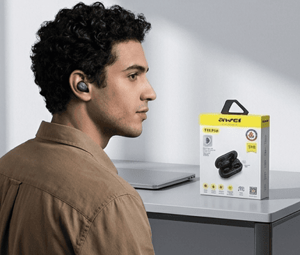 Ασύρματα Ακουστικά Bluetooth AWEI T13 Pro με Θήκη Φόρτισης & Έλεγχο Αφής - Εικόνα 5