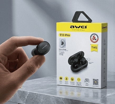 Ασύρματα Ακουστικά Bluetooth AWEI T13 Pro με Θήκη Φόρτισης & Έλεγχο Αφής - Εικόνα 6