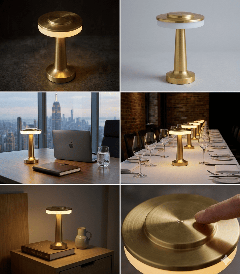 GlowUp™ Gold Edition Το Εμβληματικό Ασύρματο Φωτιστικό led των Designers - Εικόνα 2