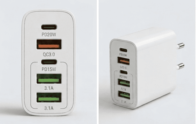 Ταχυφορτιστής Τοίχου OBLO 120W  5 Θύρες - Εικόνα 2
