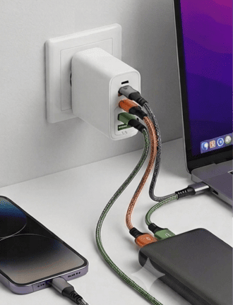 Ταχυφορτιστής Τοίχου OBLO 120W  5 Θύρες - Εικόνα 3