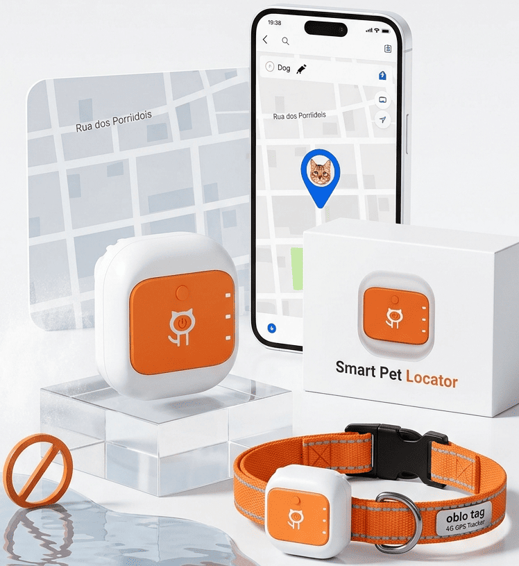 oblo tag – 4G Smart GPS Tracker Παρακολούθηση Ακριβείας για Κατοικίδια
