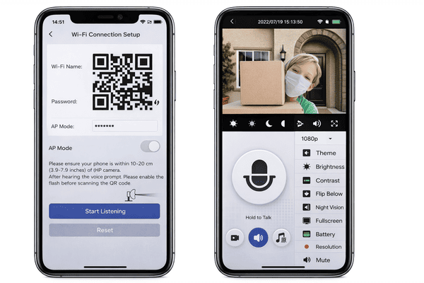 Ασύρματο Κουδούνι με Κάμερα, WiFi, Night Vision & Αμφίδρομη Επικοινωνία - Εικόνα 4