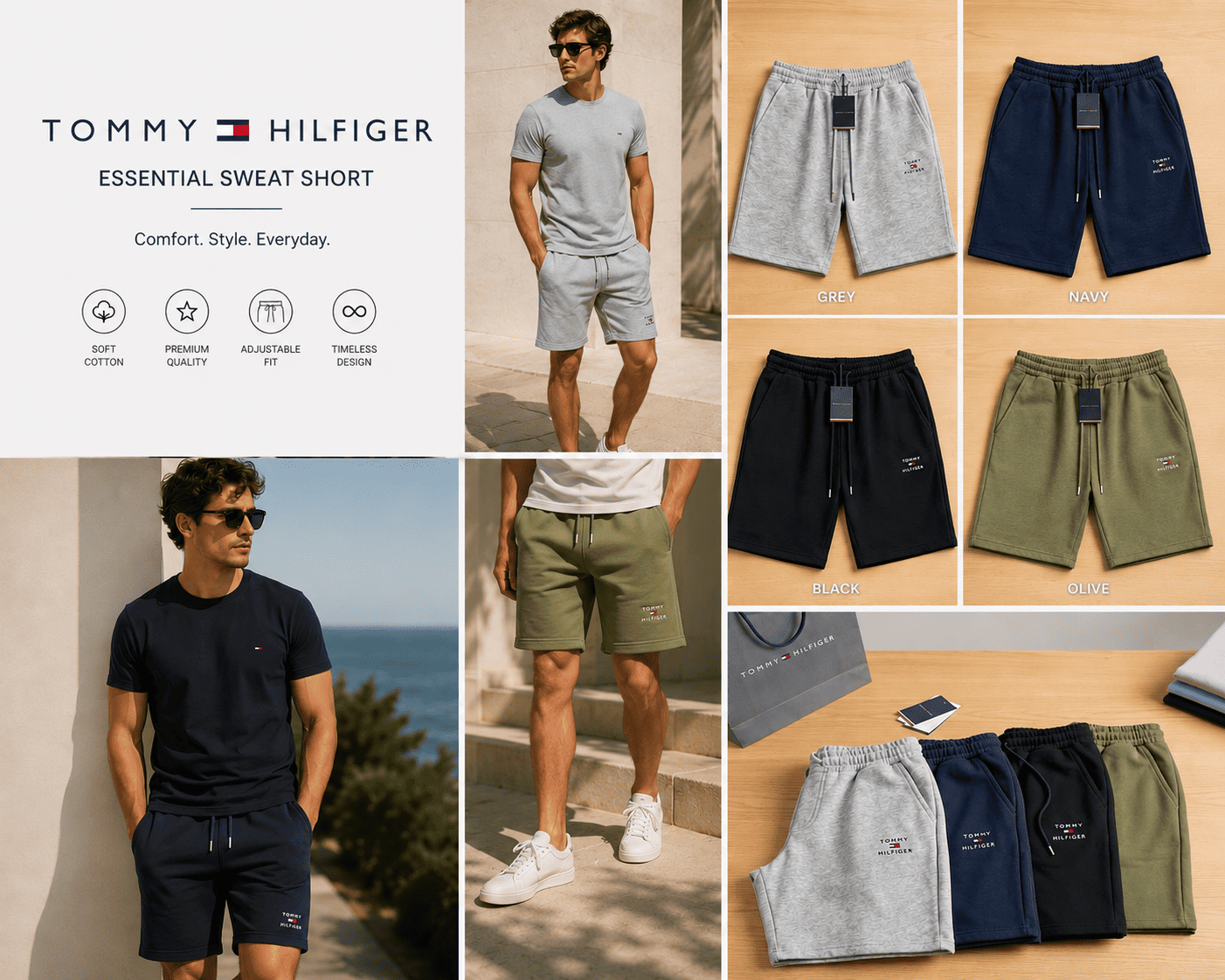Ανδρική Φούτερ Βερμούδα Tommy Hilfiger - Εικόνα 2